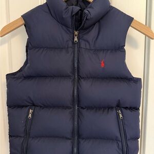 POLO Ralph Lauren Navy Puffer Vest Size 7- perfect condition